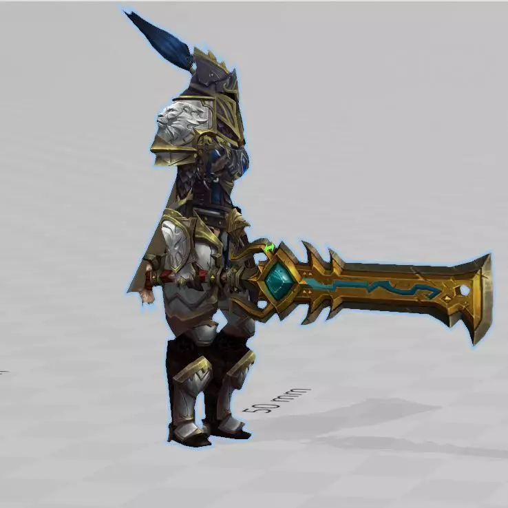 World of Warcraft Alliance Gardien F 3D Print 3D print model_0