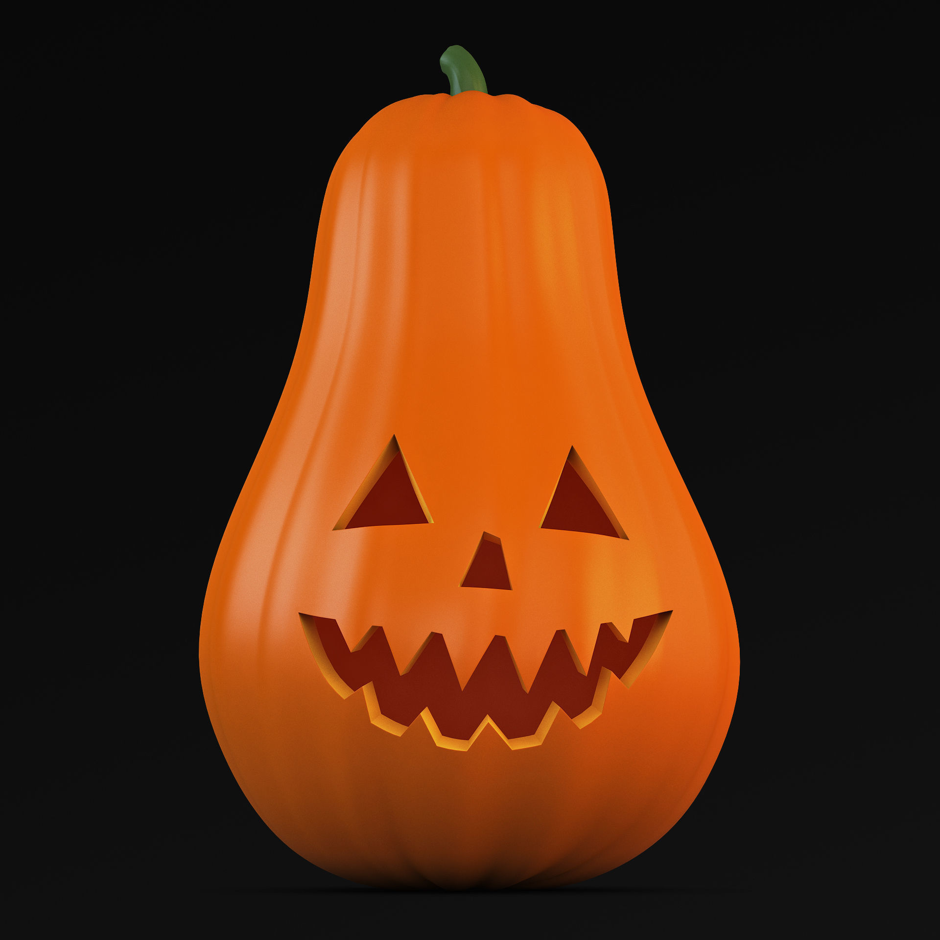 Halloween Pumpkin v 2 3D model_6