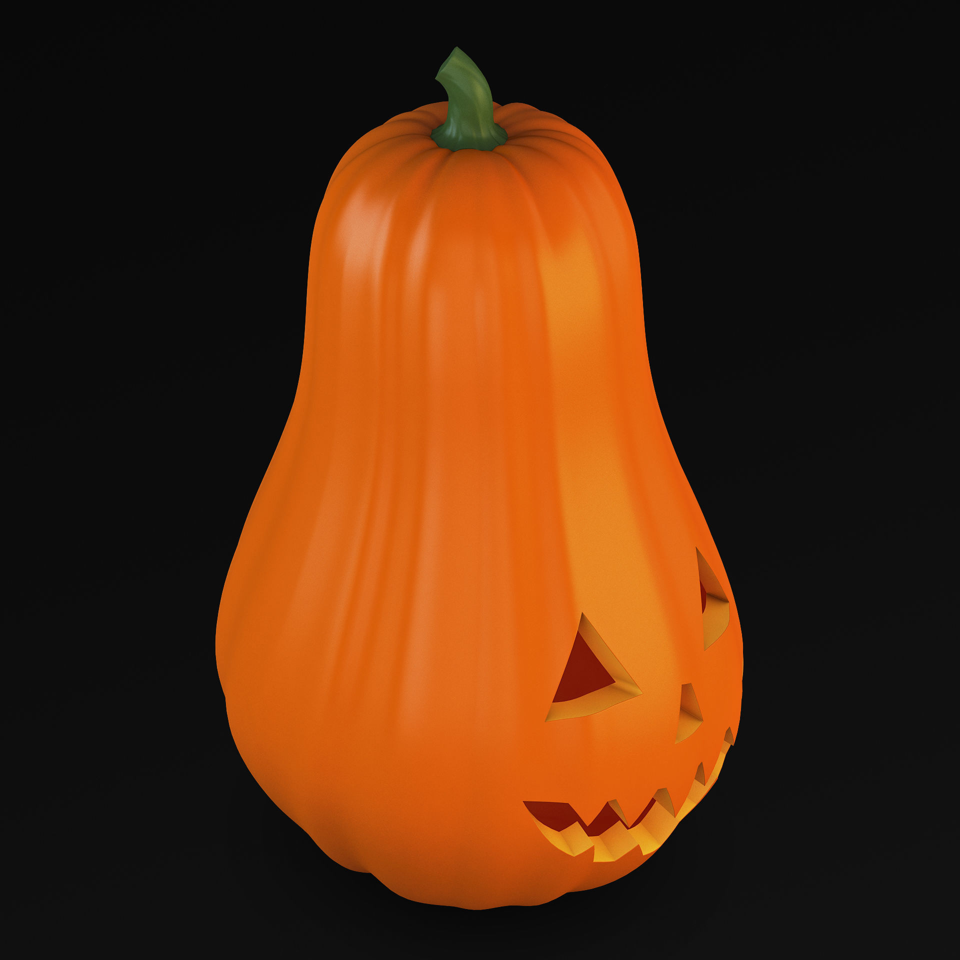 Halloween Pumpkin v 2 3D model_3