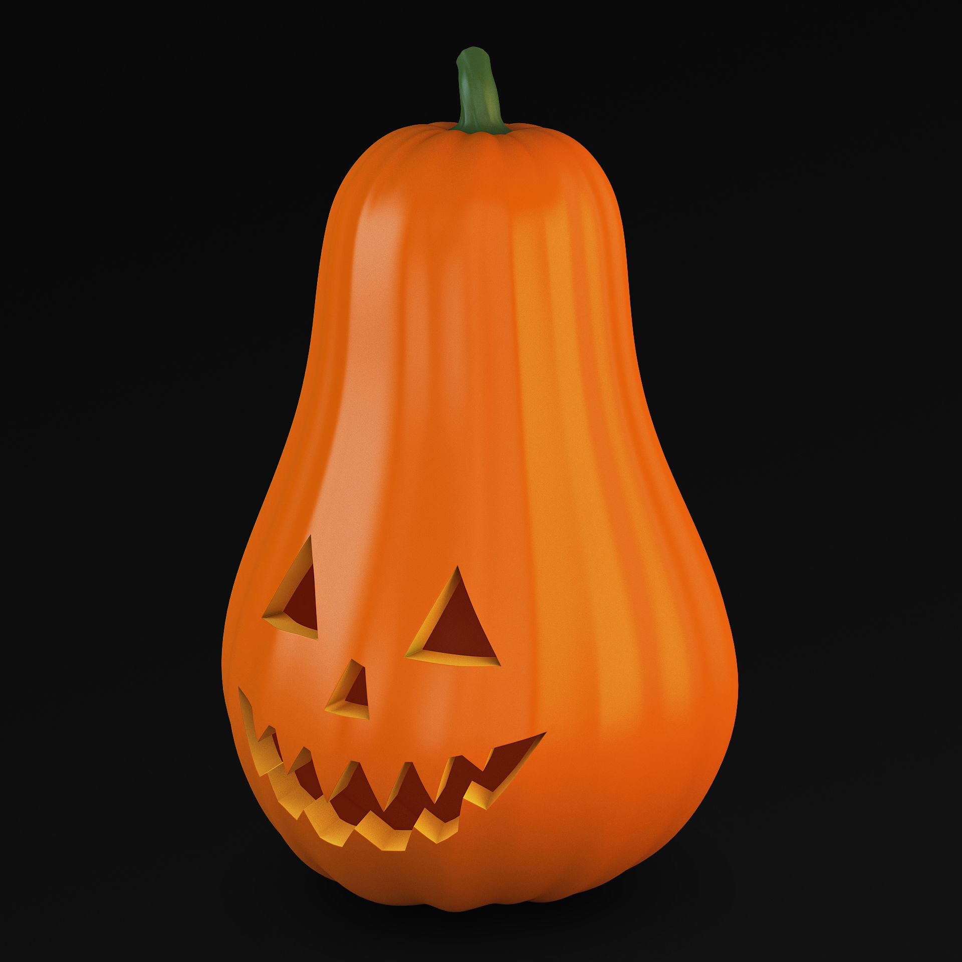 Halloween Pumpkin v 2 3D model_2