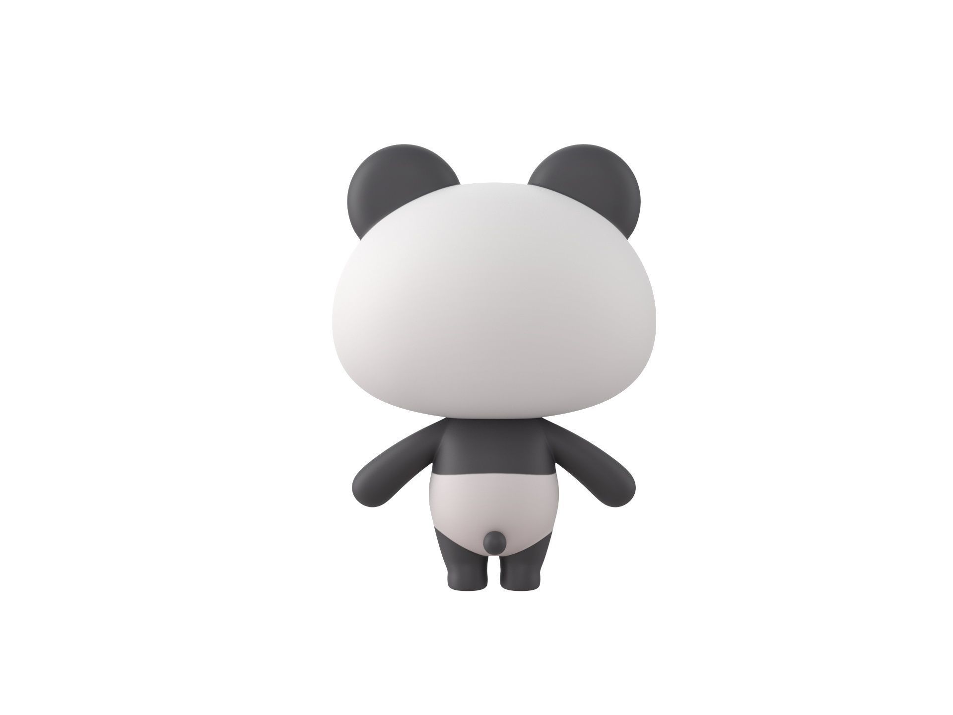 Character007 Panda 3D model_5