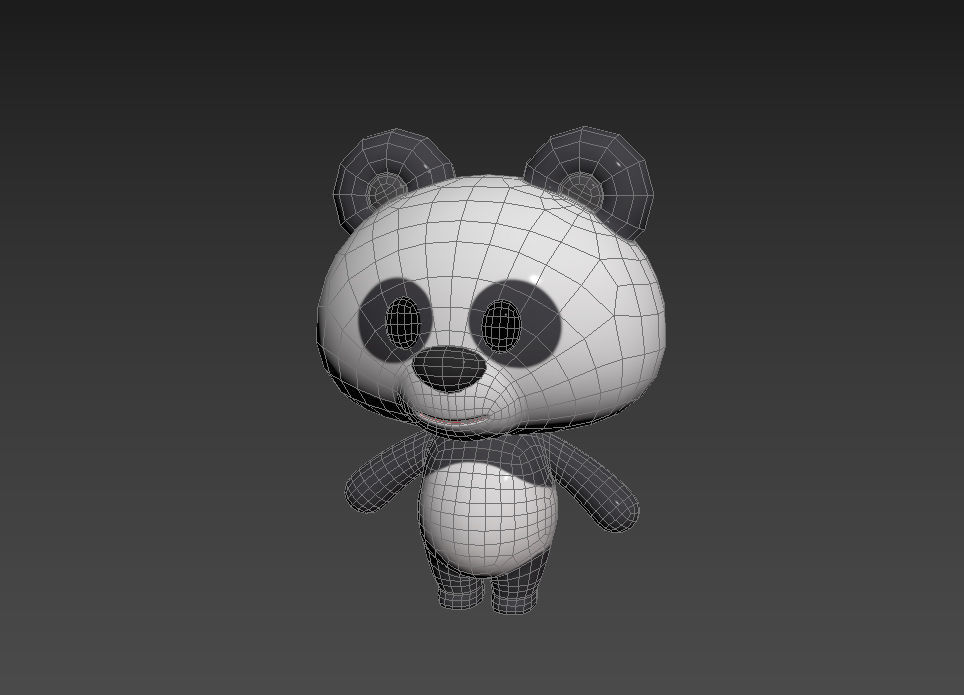 Character007 Panda 3D model_9