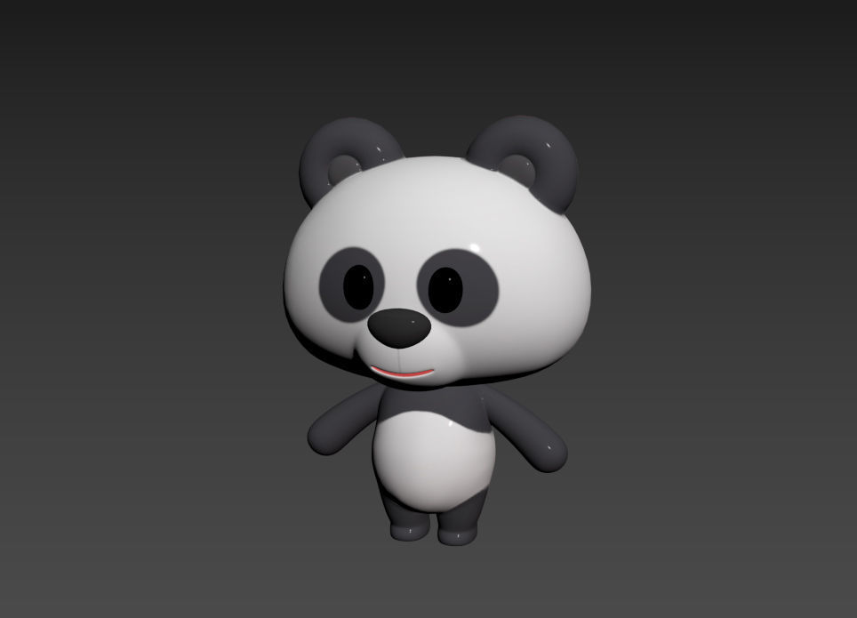 Character007 Panda 3D model_8