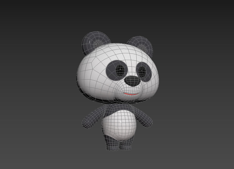 Character007 Panda 3D model_11