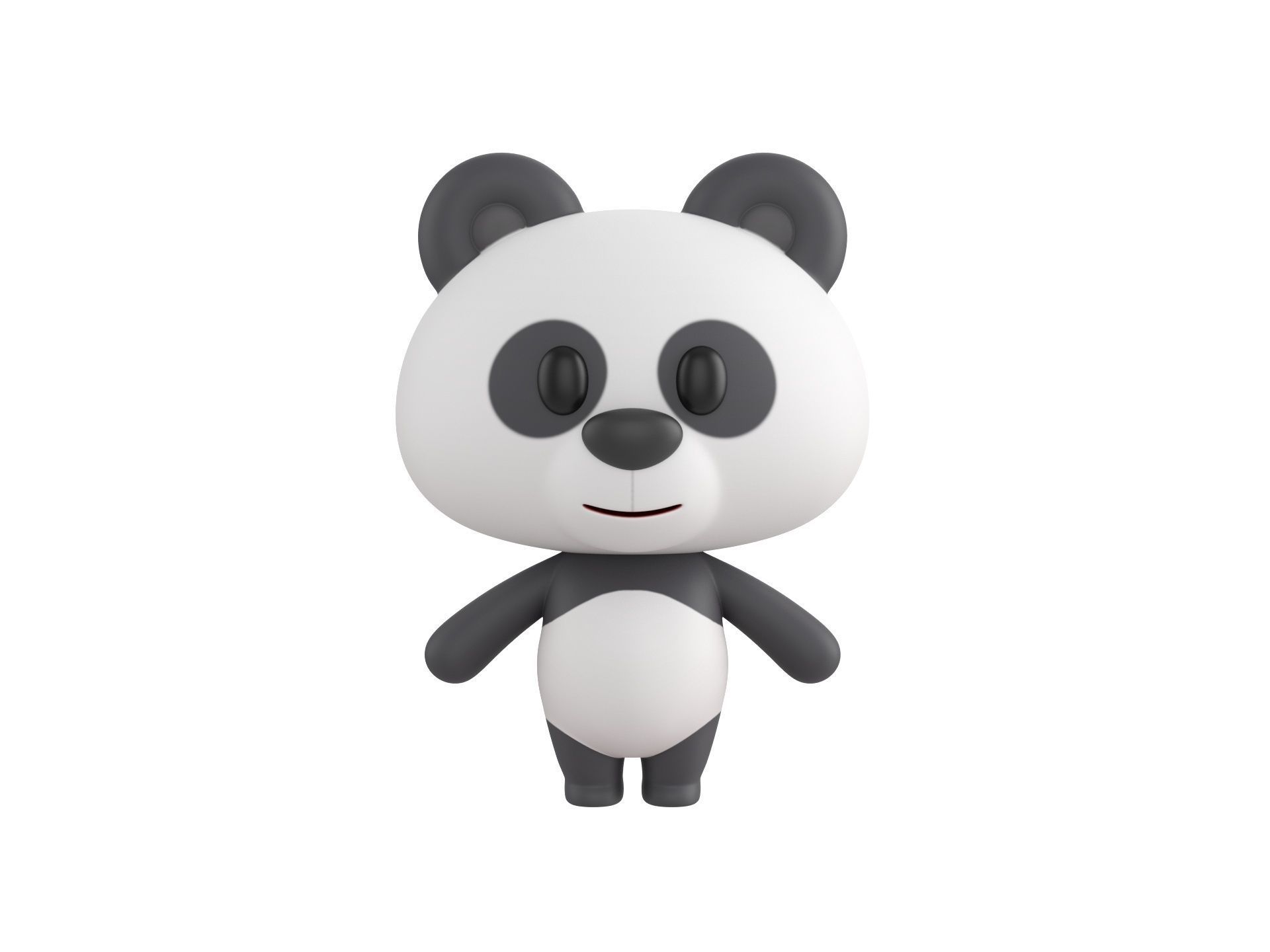 Character007 Panda 3D model_1