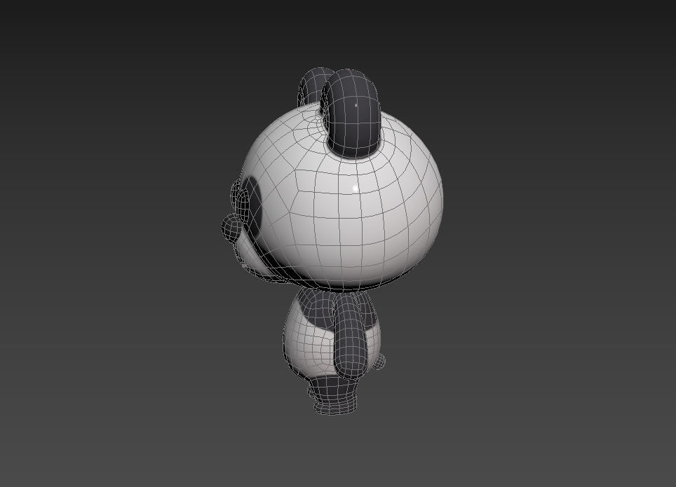 Character007 Panda 3D model_14