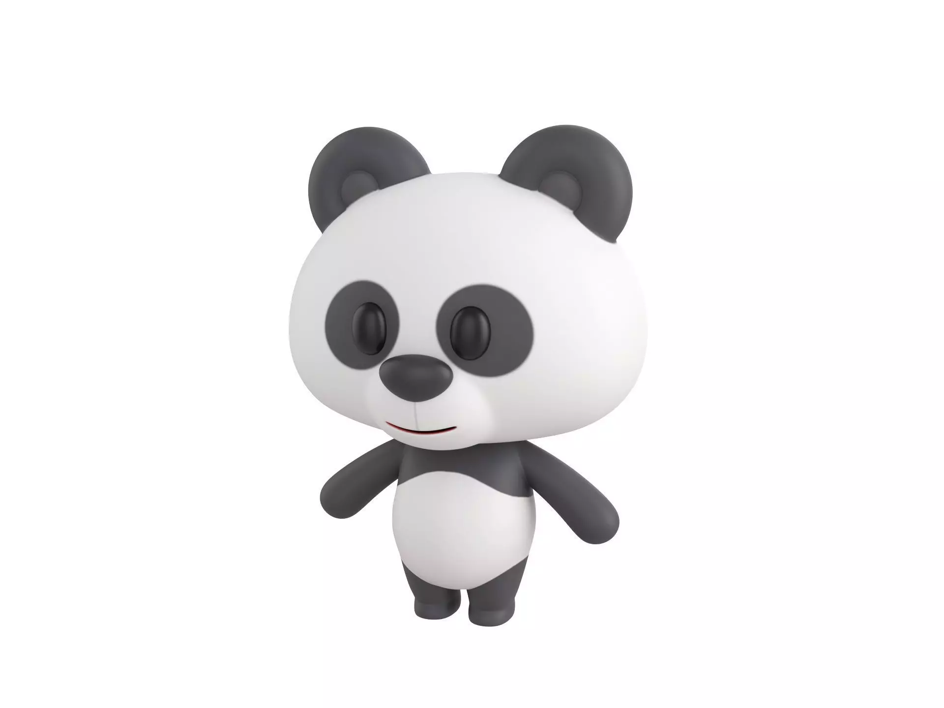 Character007 Panda 3D model_0