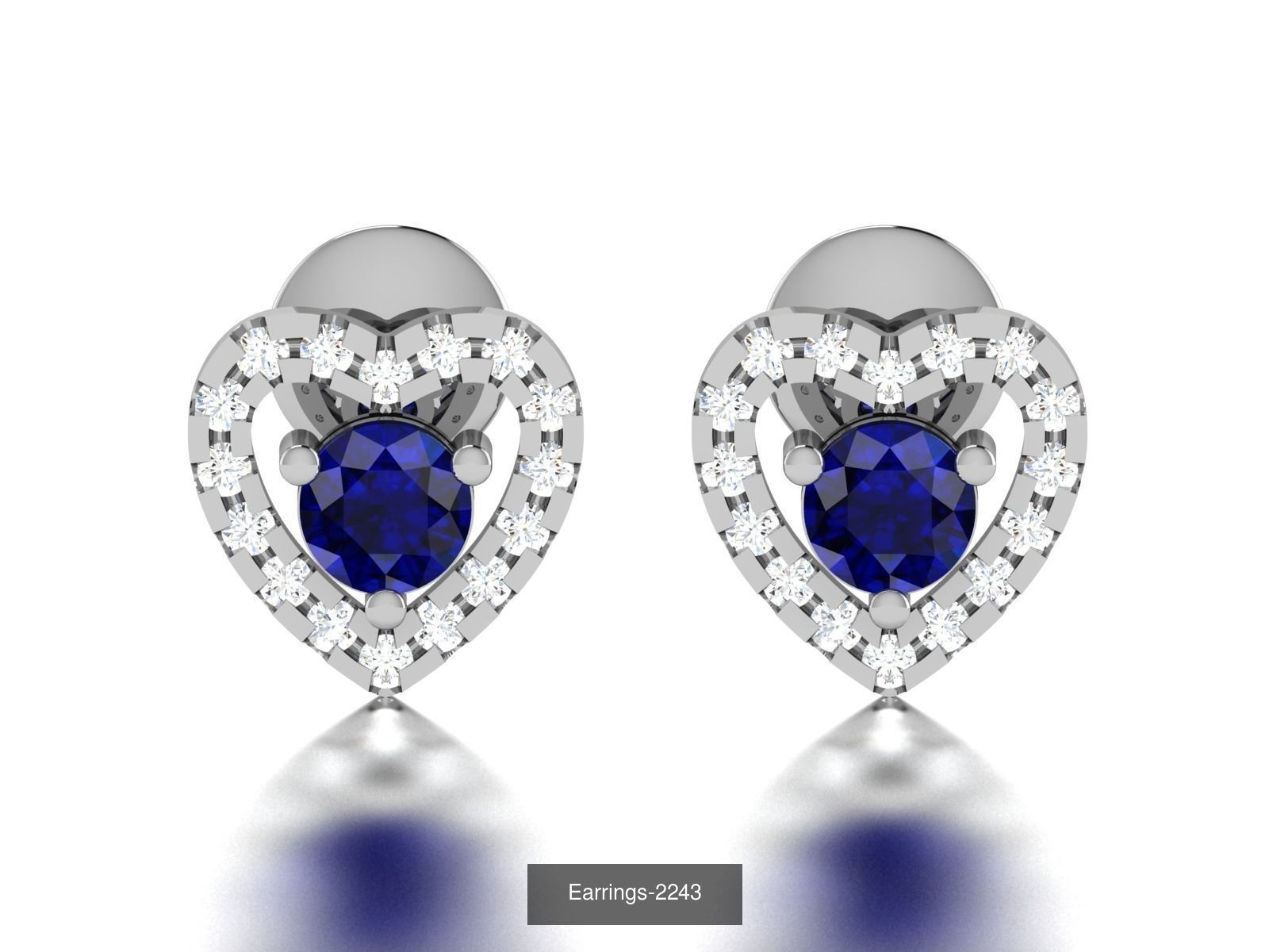 17 LOVE HEART VALENTINE PENDANT RING EARRINGS  3D Model Collection_12