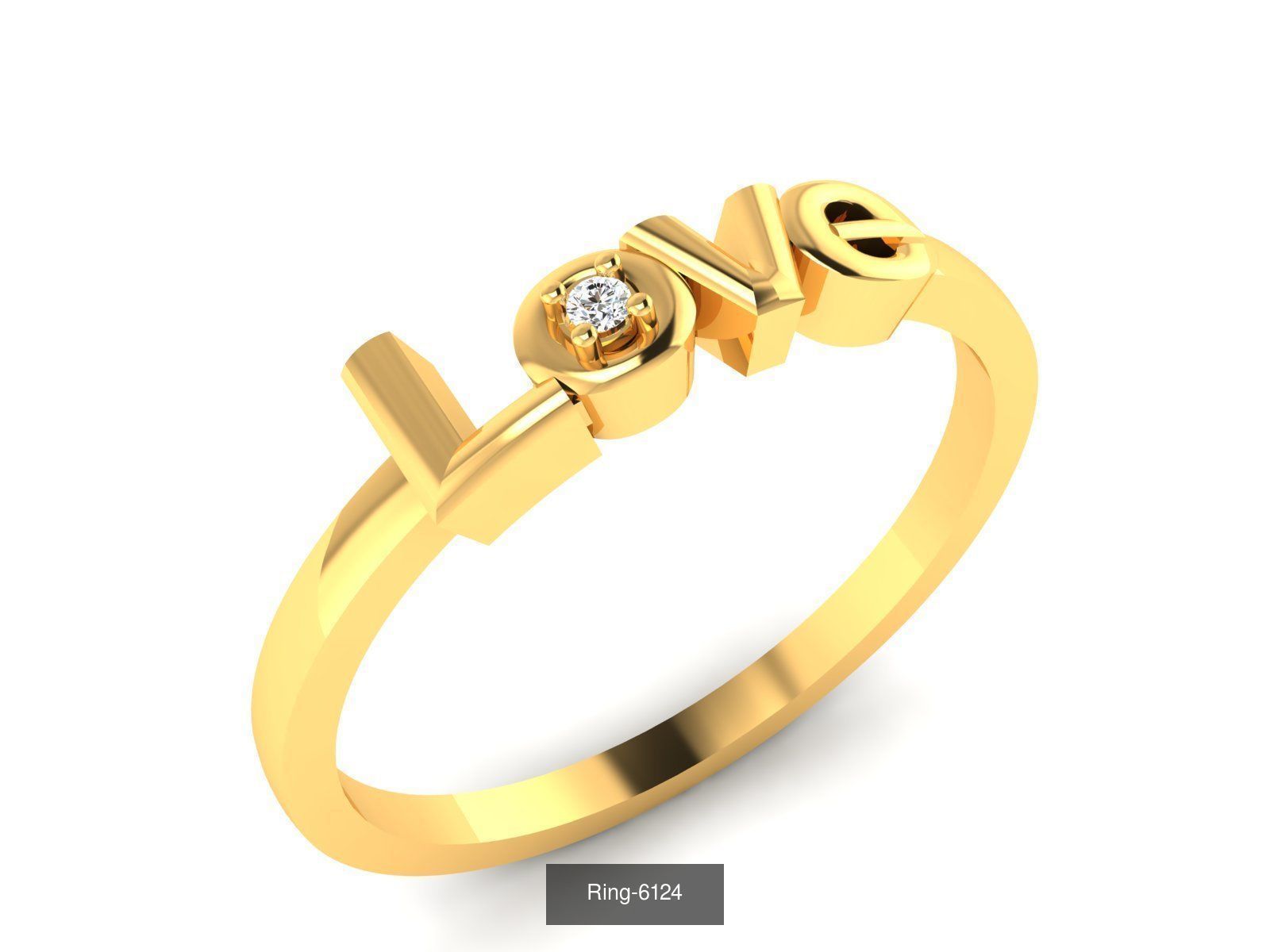 17 LOVE HEART VALENTINE PENDANT RING EARRINGS  3D Model Collection_16