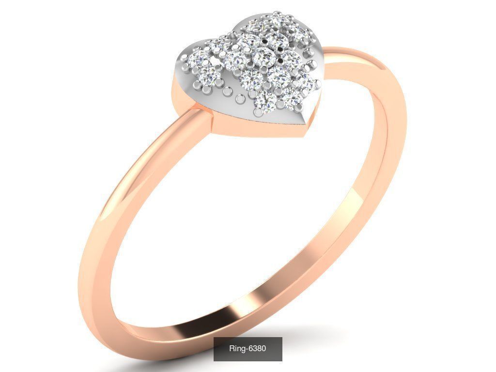 17 LOVE HEART VALENTINE PENDANT RING EARRINGS  3D Model Collection_19