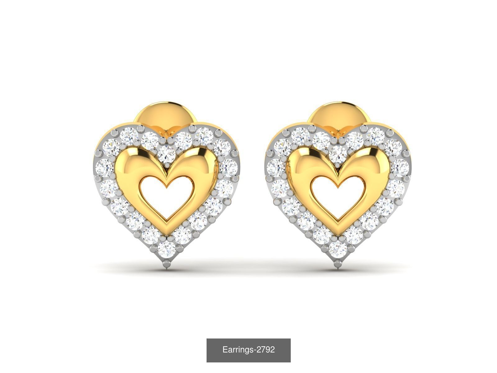 17 LOVE HEART VALENTINE PENDANT RING EARRINGS  3D Model Collection_15