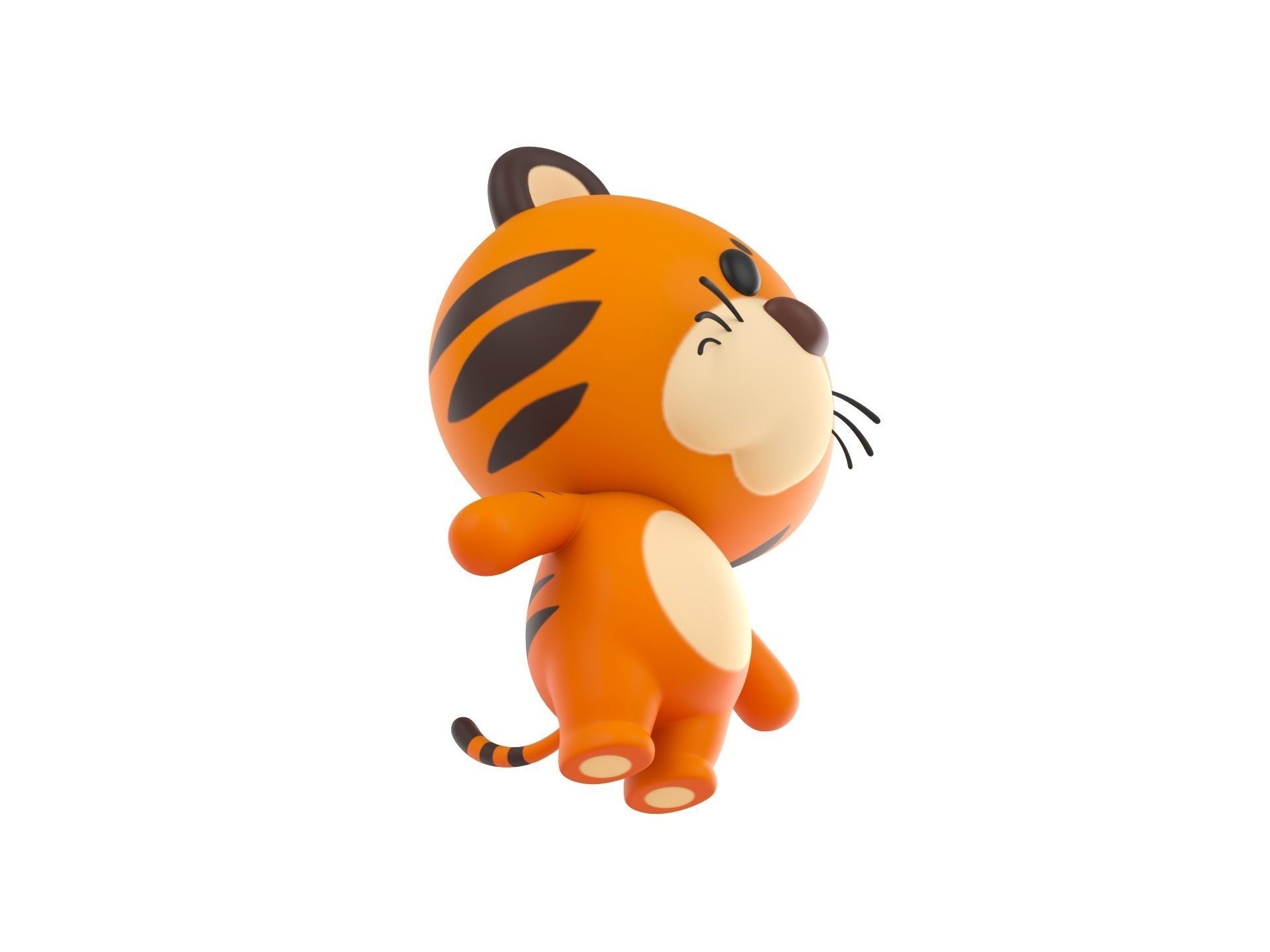 Character008 Tiger 3D model_2
