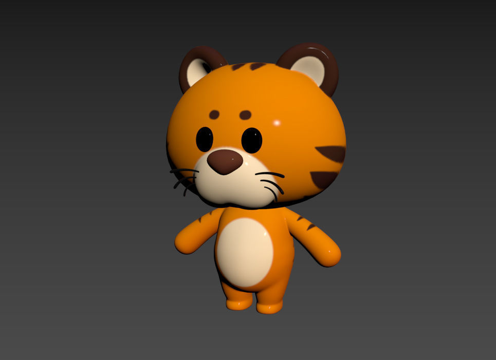 Character008 Tiger 3D model_10
