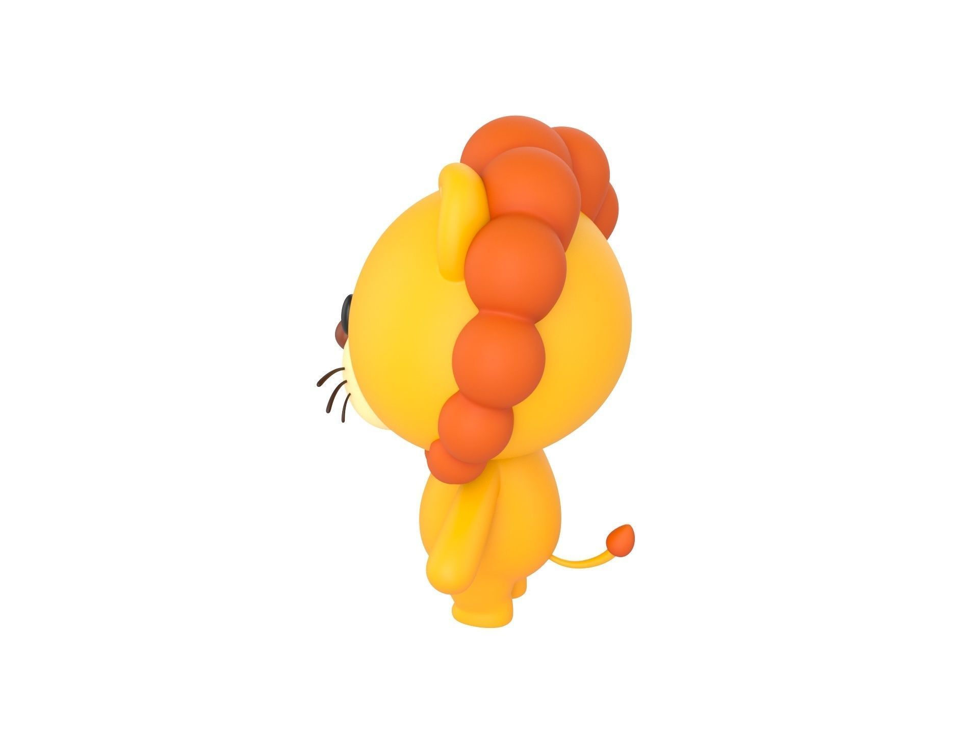 Character009 Lion 3D model_5