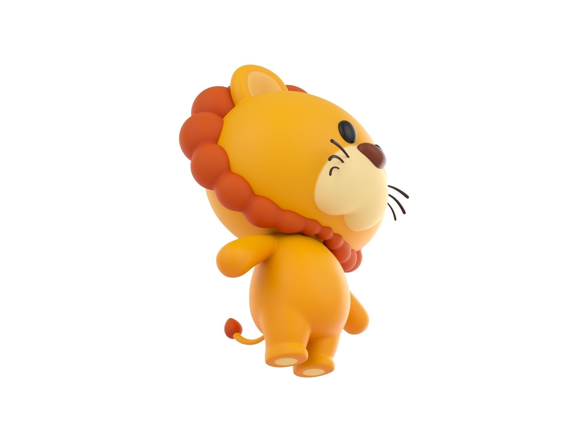 Character009 Lion 3D model_2