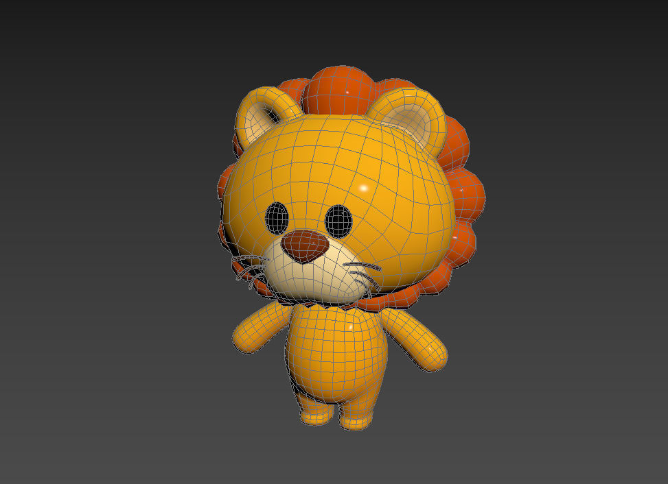 Character009 Lion 3D model_9