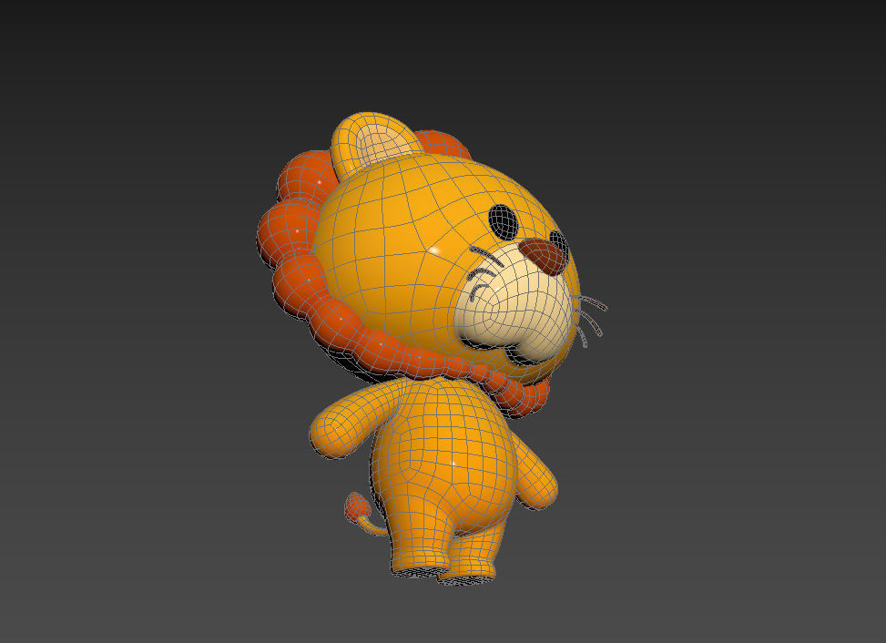 Character009 Lion 3D model_11