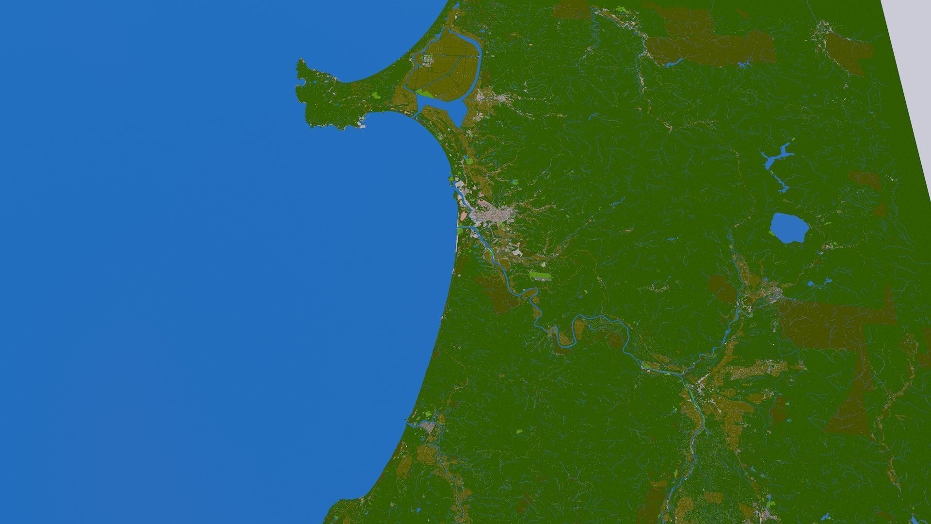 Akita 3d City Japan October  2020 GIS data 3D model_7