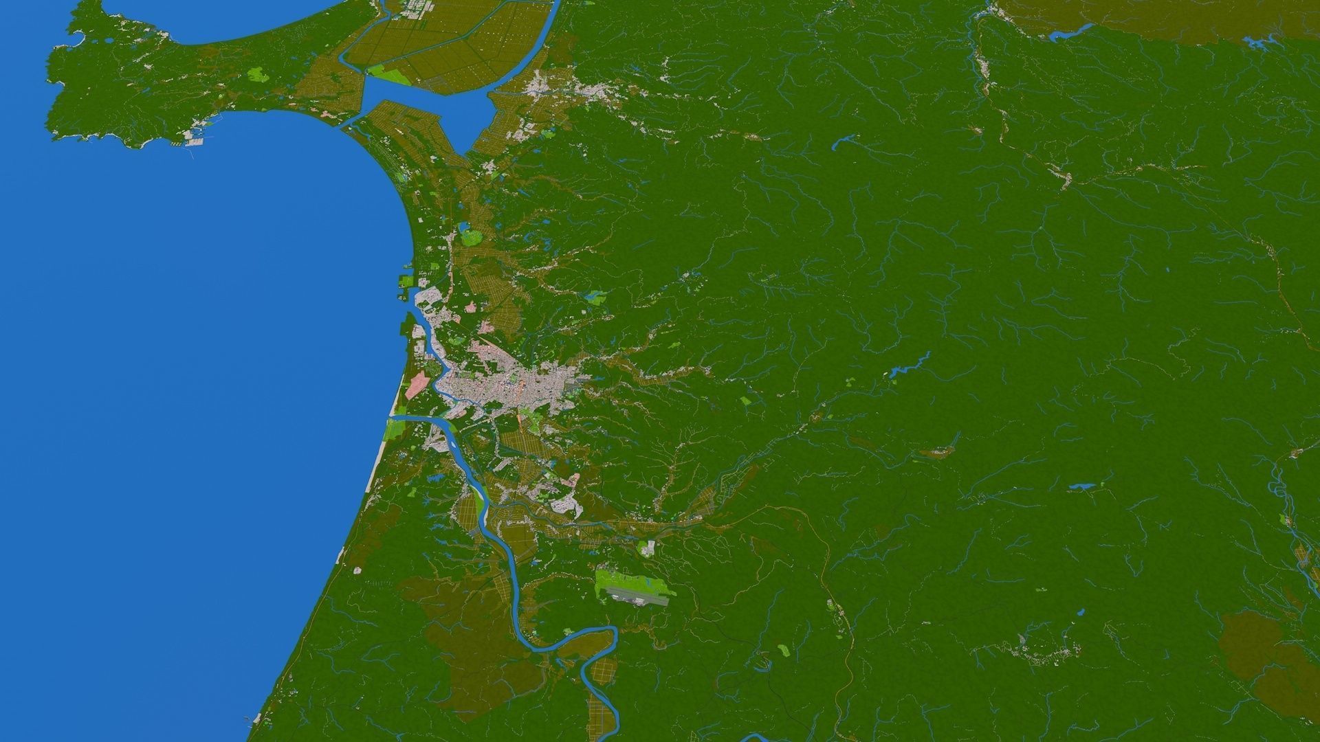 Akita 3d City Japan October  2020 GIS data 3D model_6
