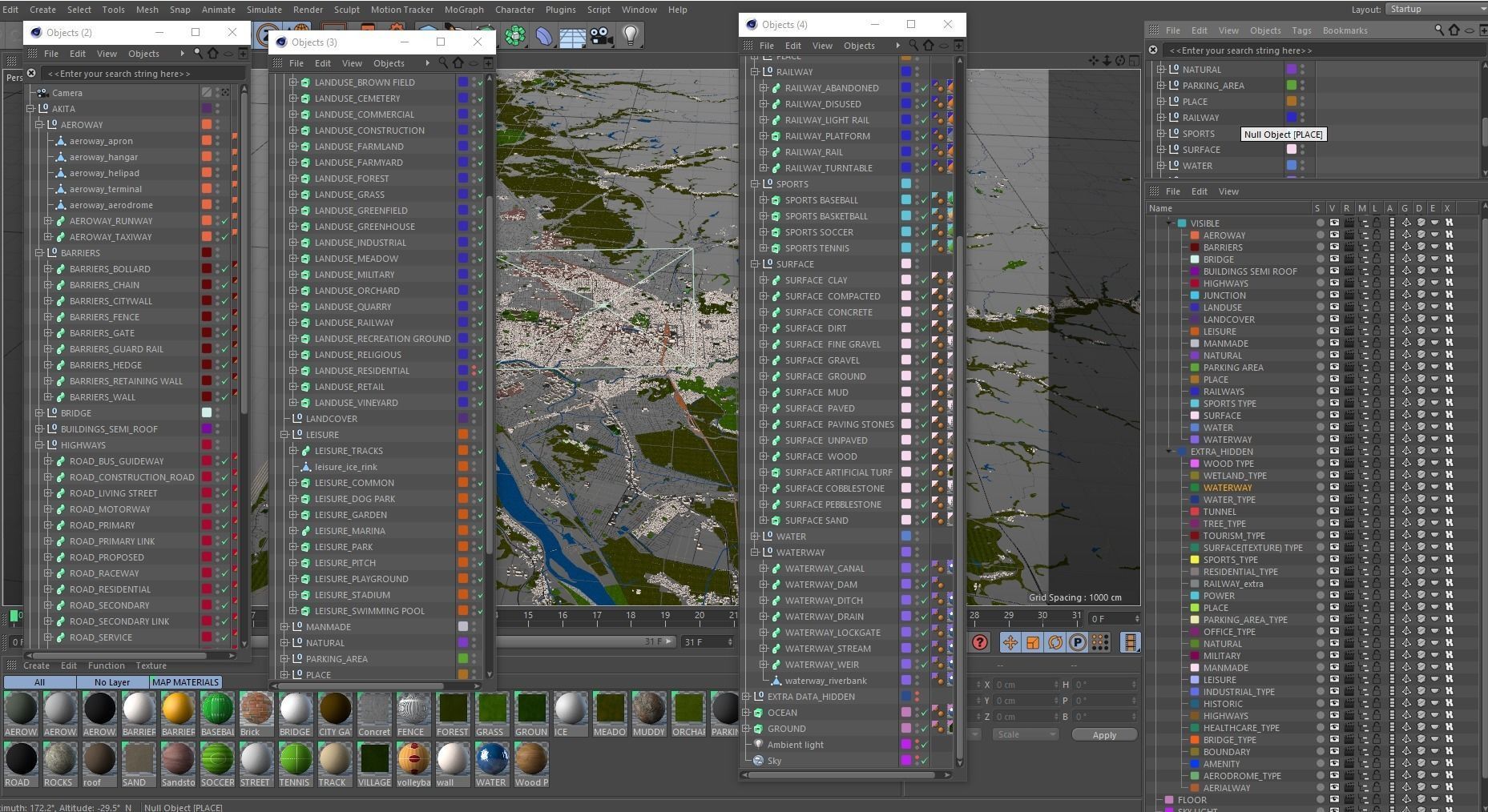 Akita 3d City Japan October  2020 GIS data 3D model_1