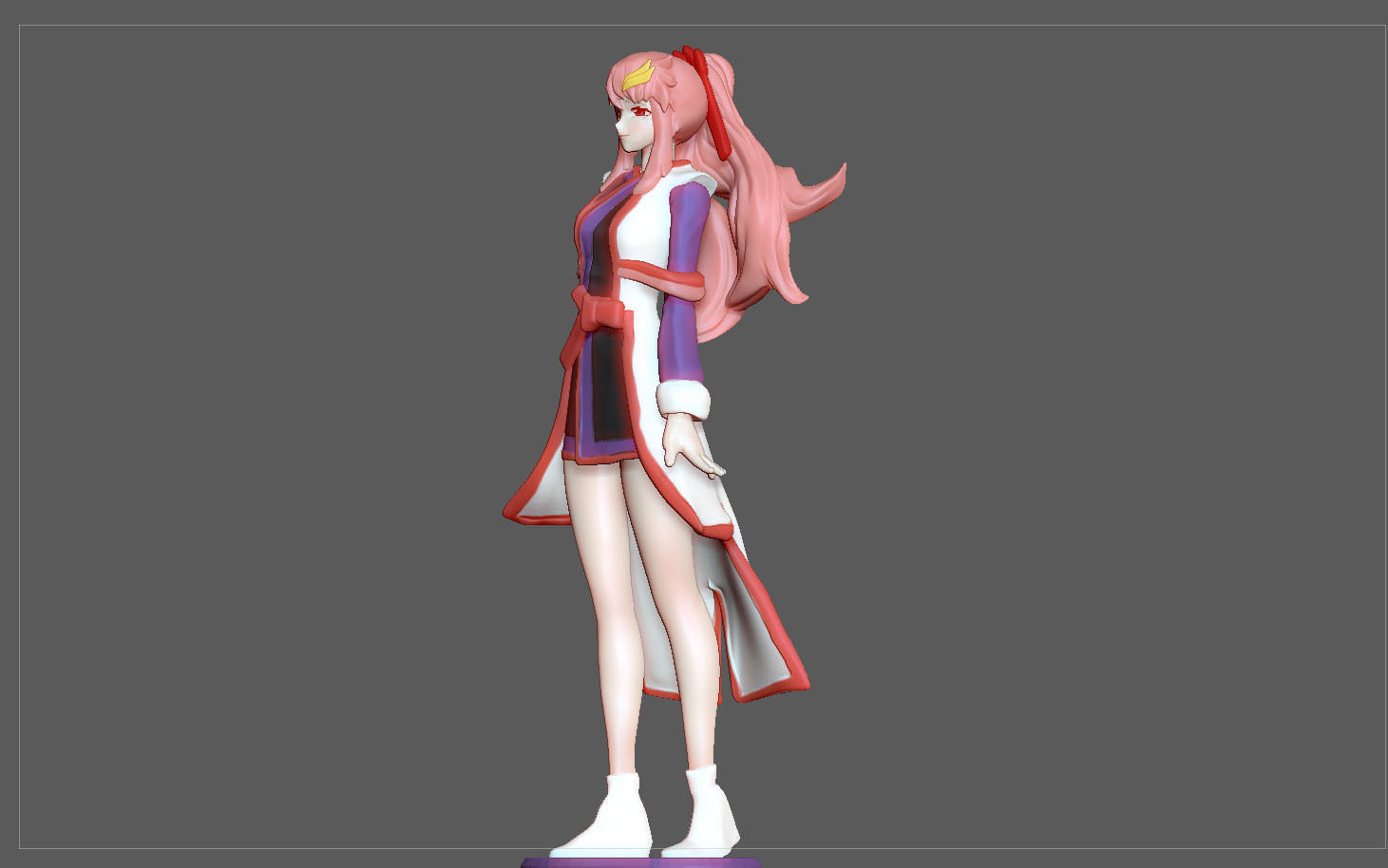 LACUS CLYNE GUNDAM SEED DESTINY ANIME STATUE FOR 3D PRINT 3D print model_10