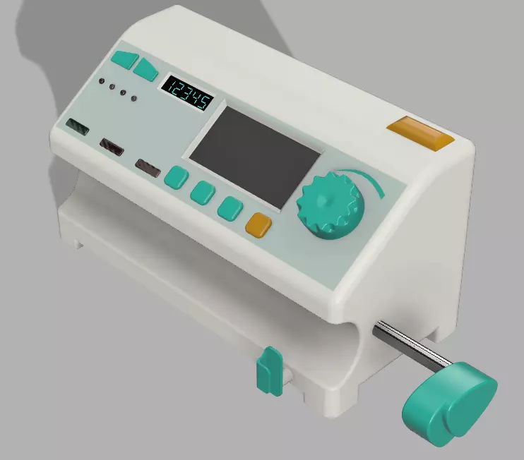 syringe pump 3D model_0