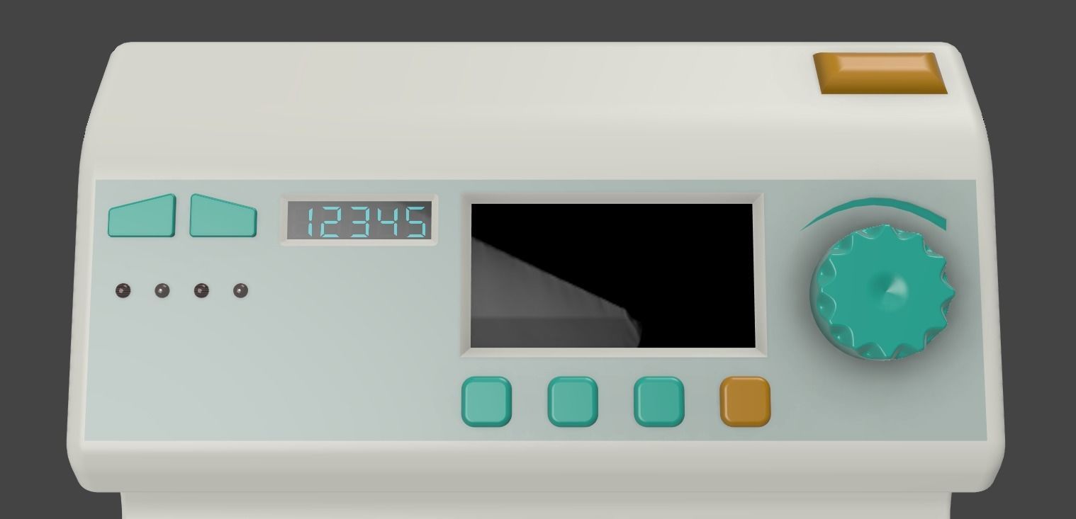 syringe pump 3D model_4