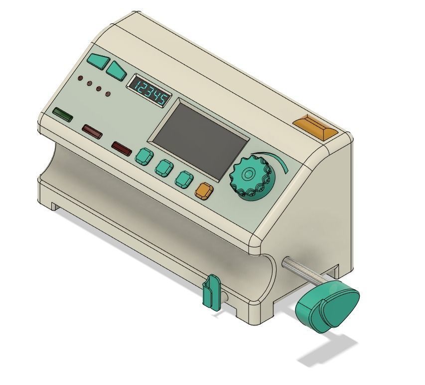 syringe pump 3D model_1