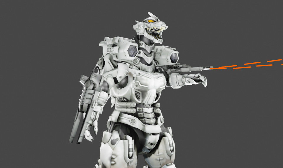 Kiryu Mechagodzilla 3 3D model_1