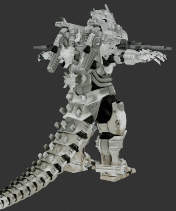 Kiryu Mechagodzilla 3 3D model_3