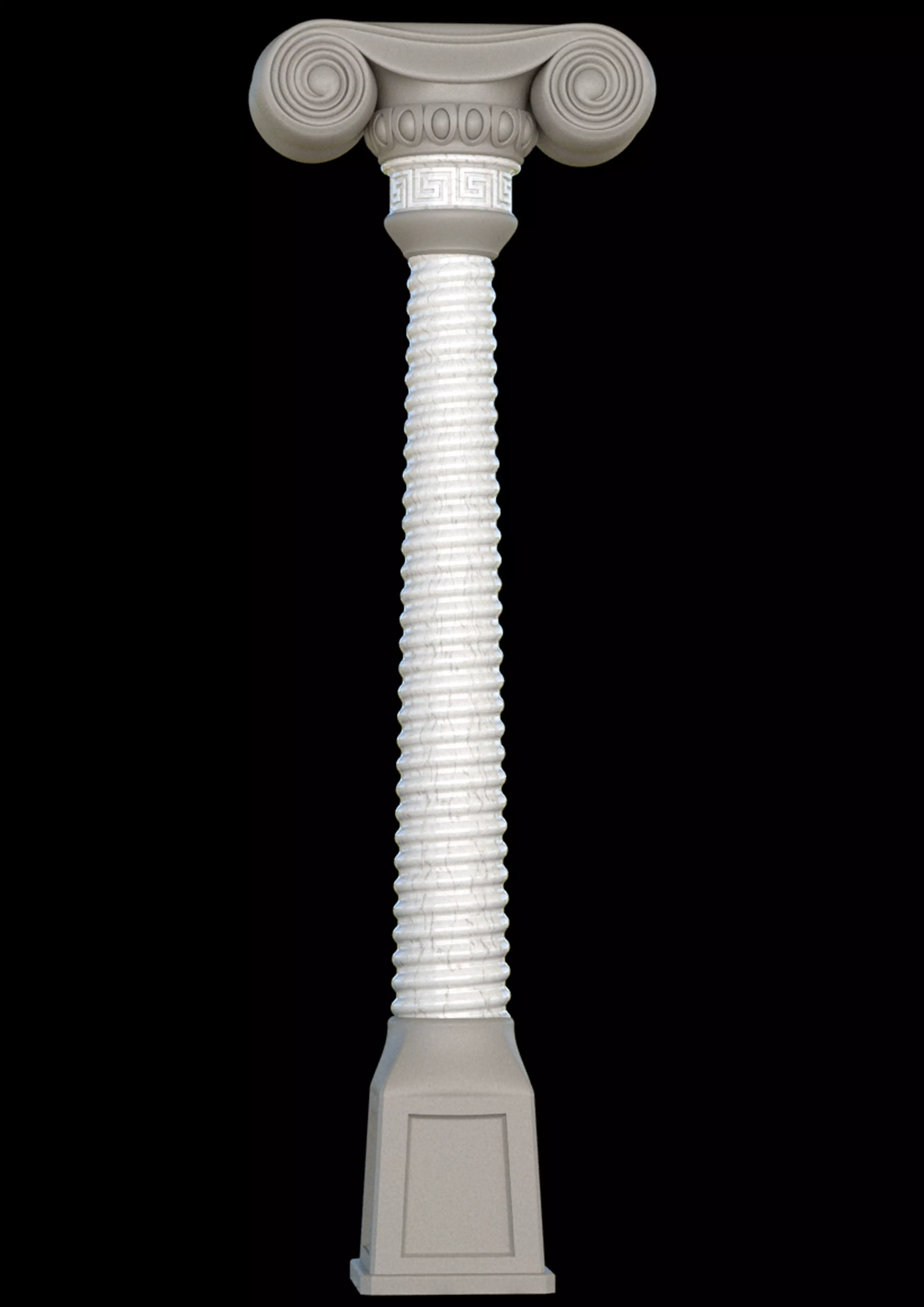 column Dorian 3D model_0