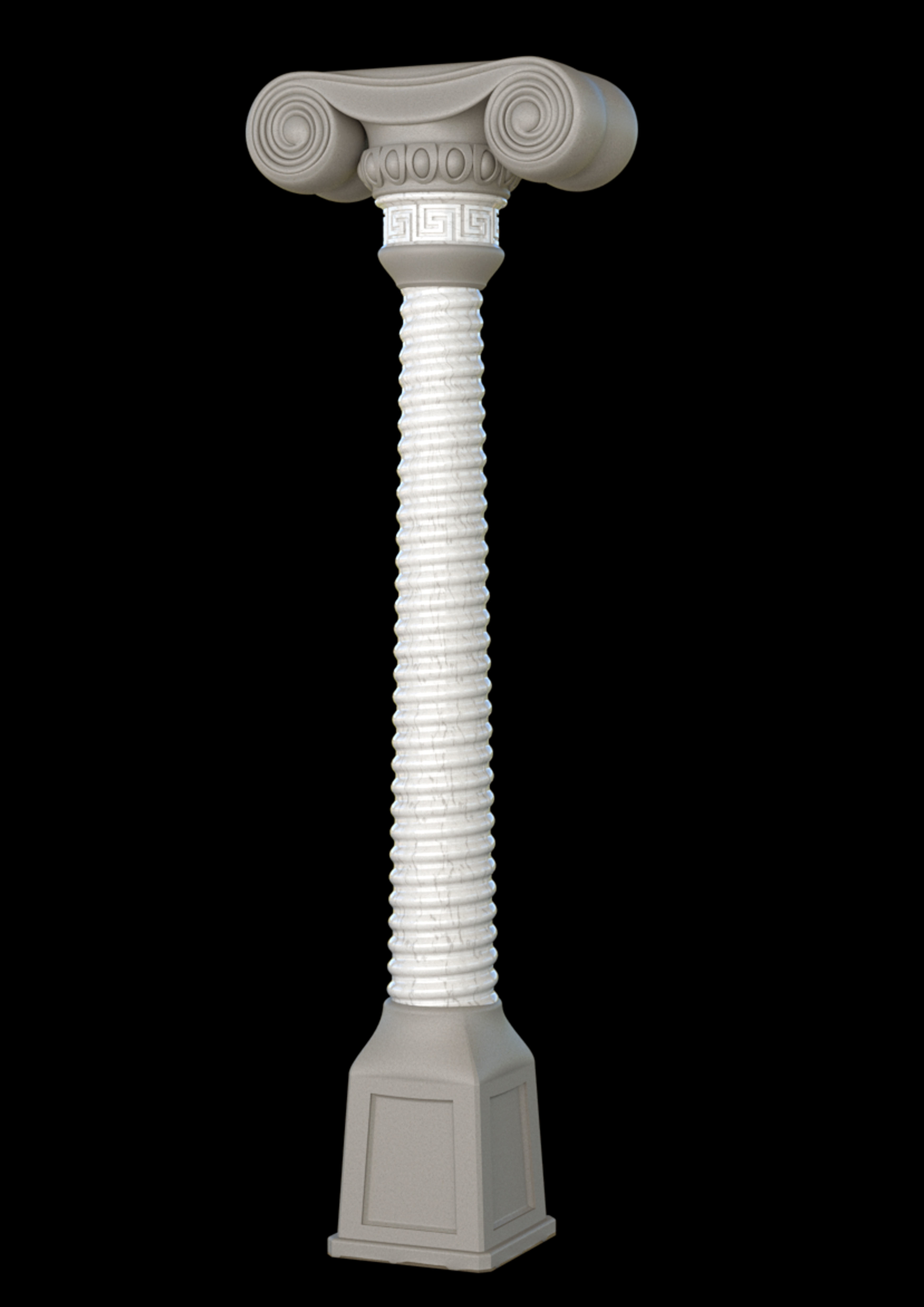column Dorian 3D model_4