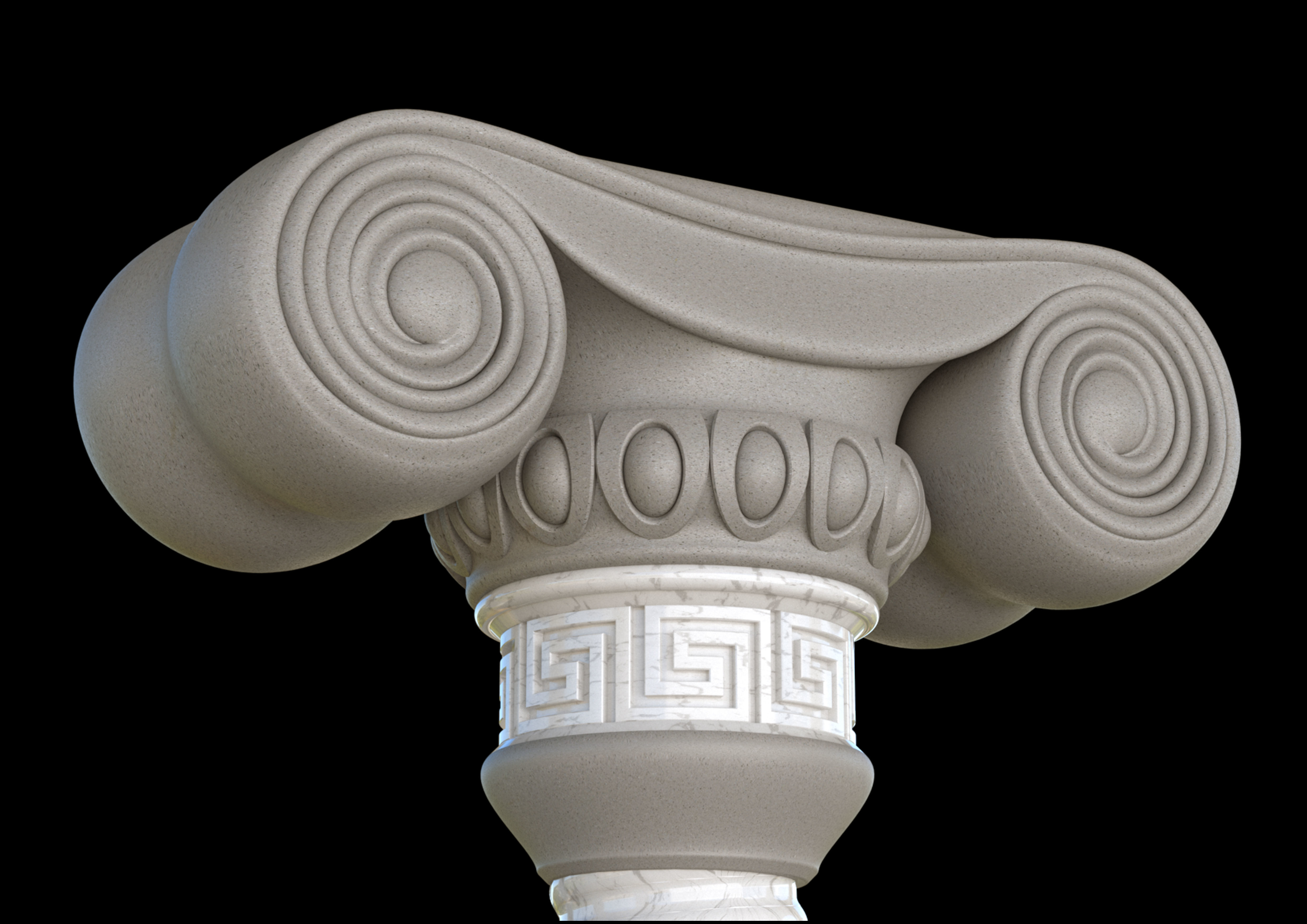 column Dorian 3D model_1