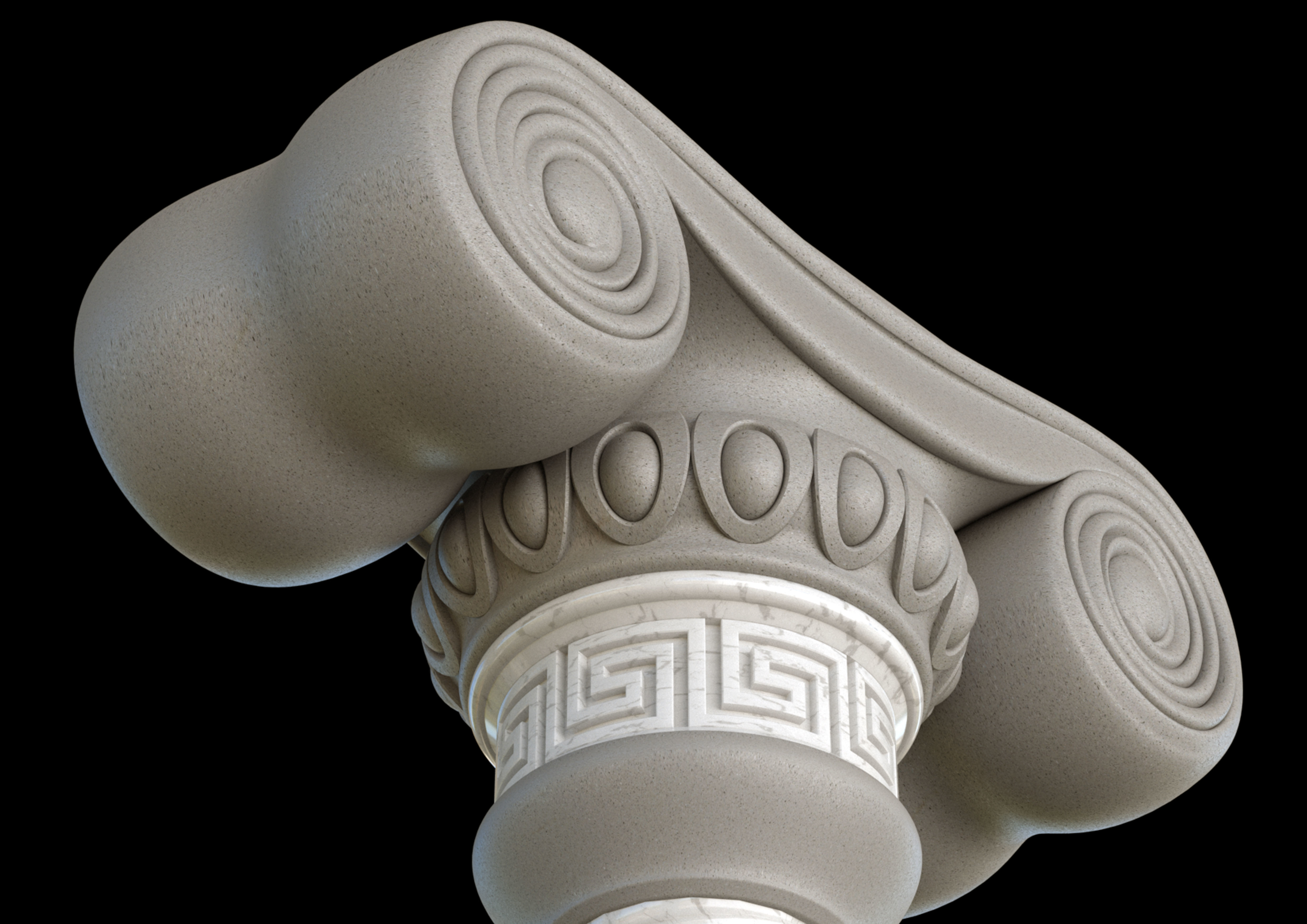 column Dorian 3D model_3