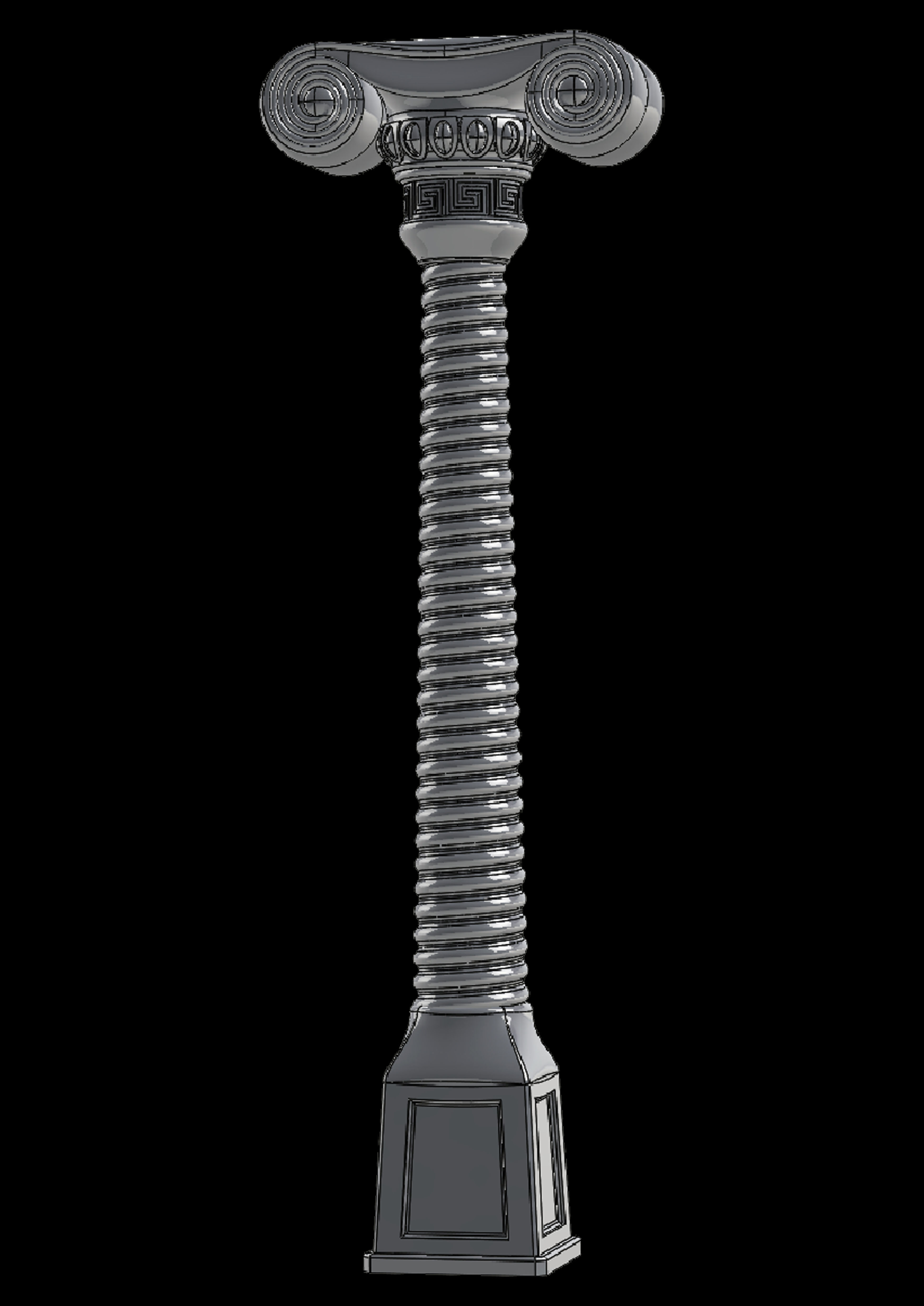 column Dorian 3D model_5
