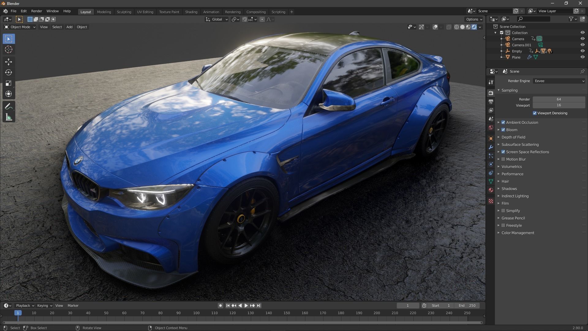 Car paint material Blender 3D model_2