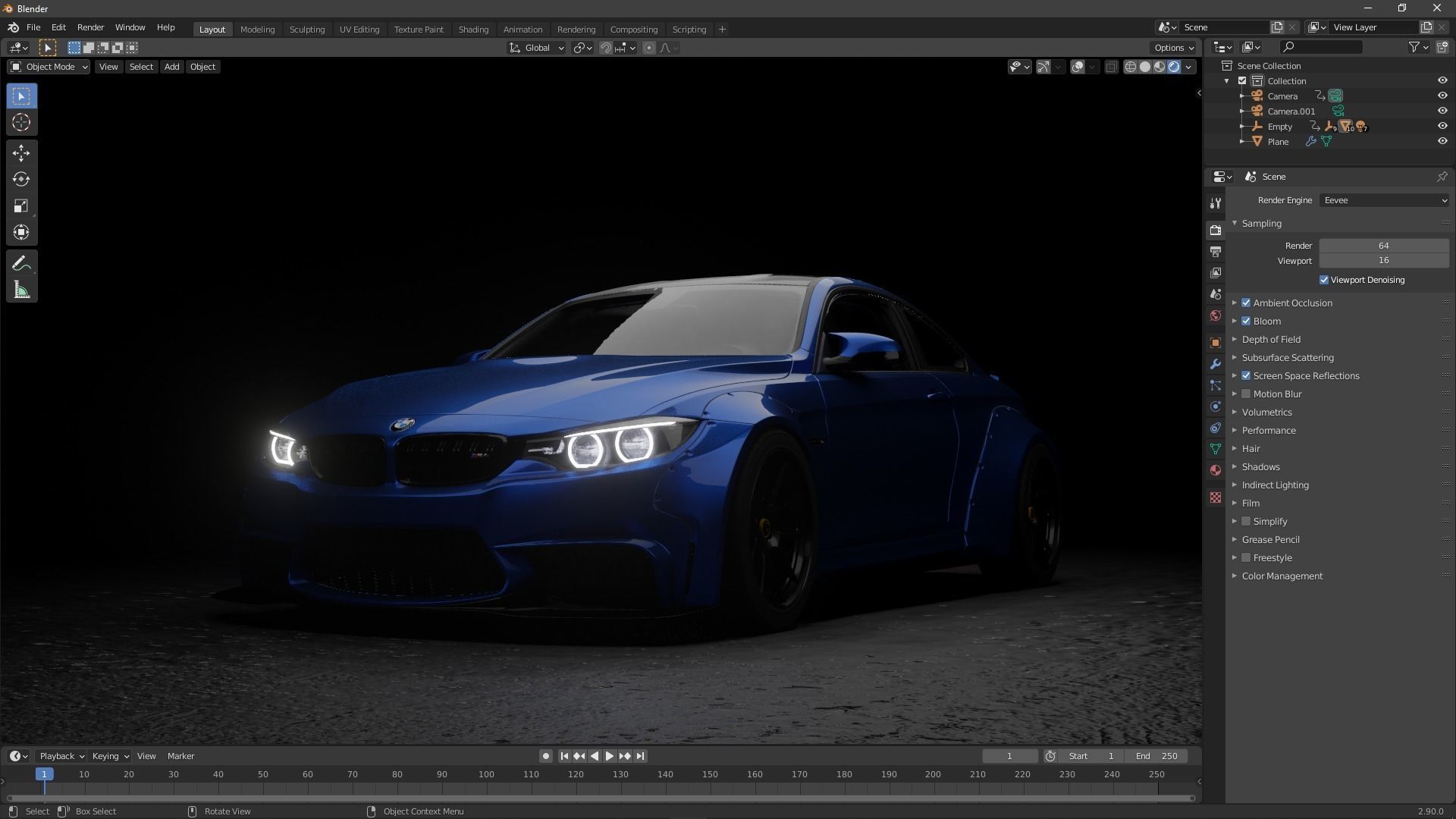 Car paint material Blender 3D model_4