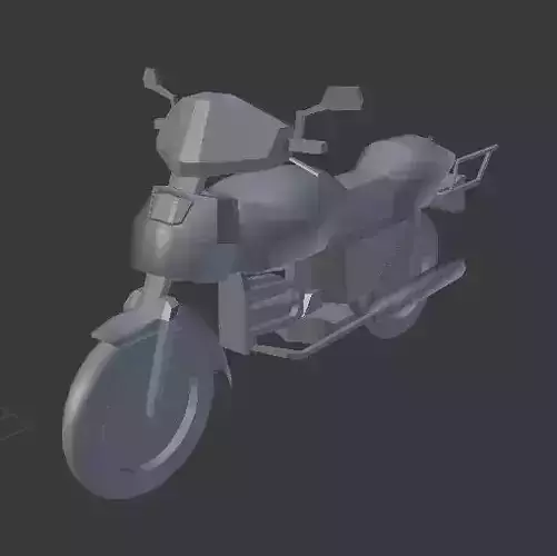 Bike Lowpoly motorcycle
