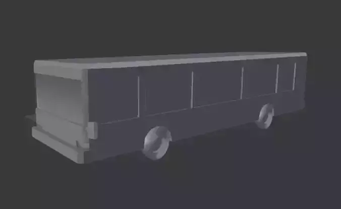 Bus lowpoly truck