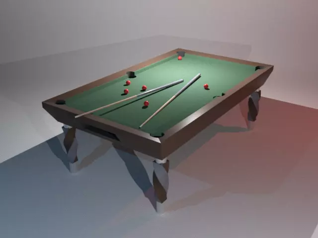Snooker Table Free 3D model_0