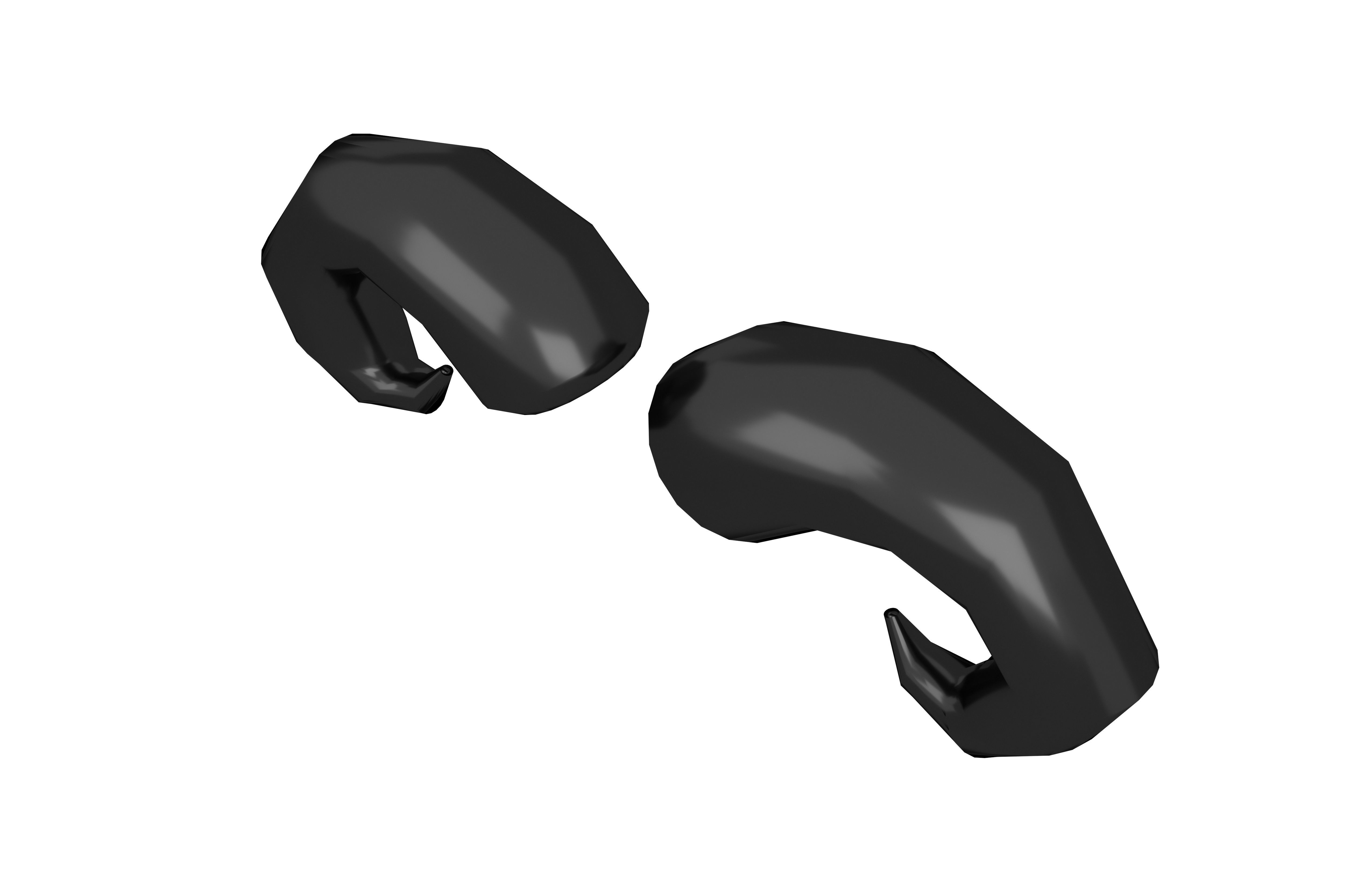 Goat Horn v1 009 Low-poly 3D model_2