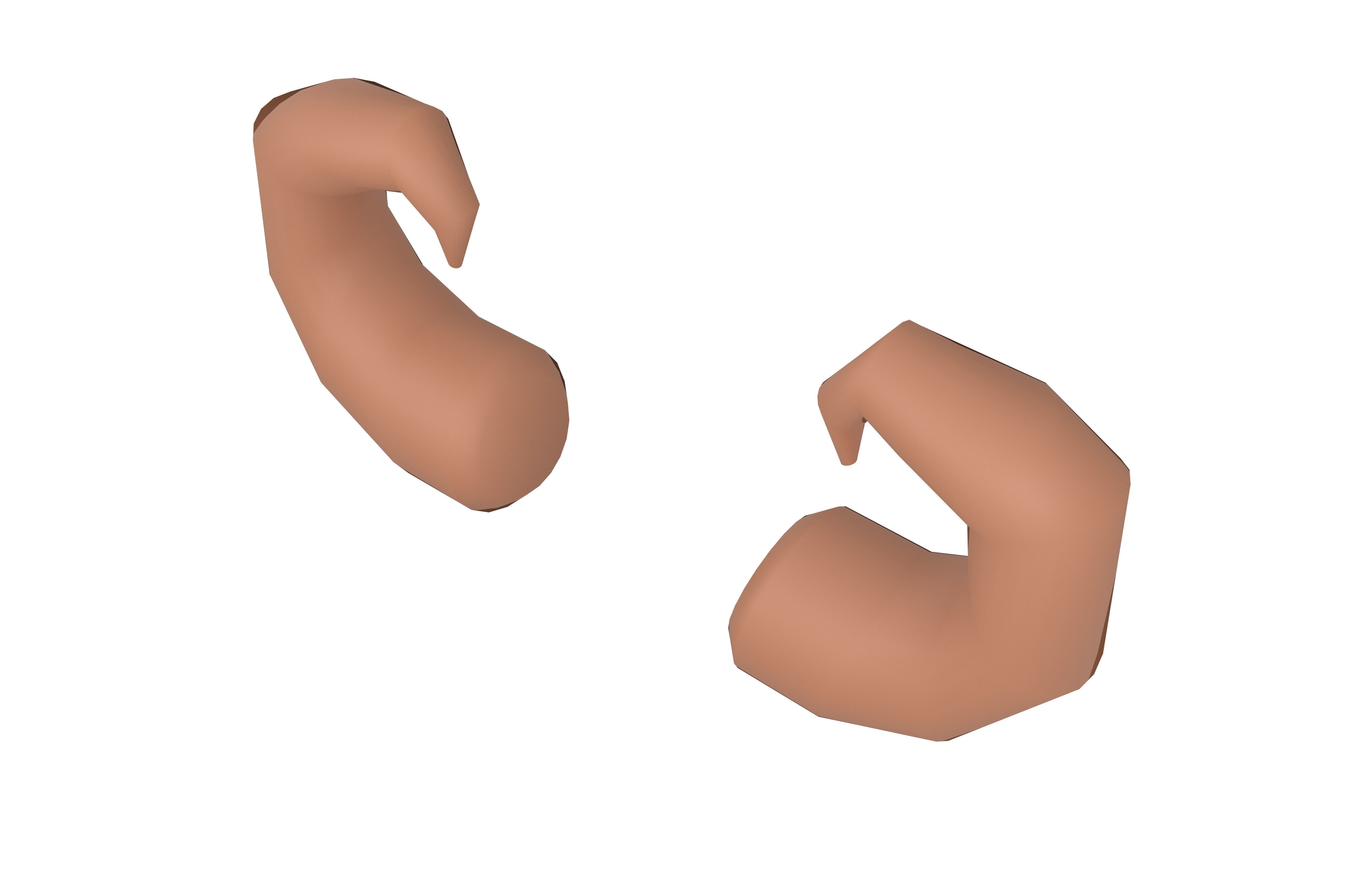 Goat Horn v2 002 Low-poly 3D model_2