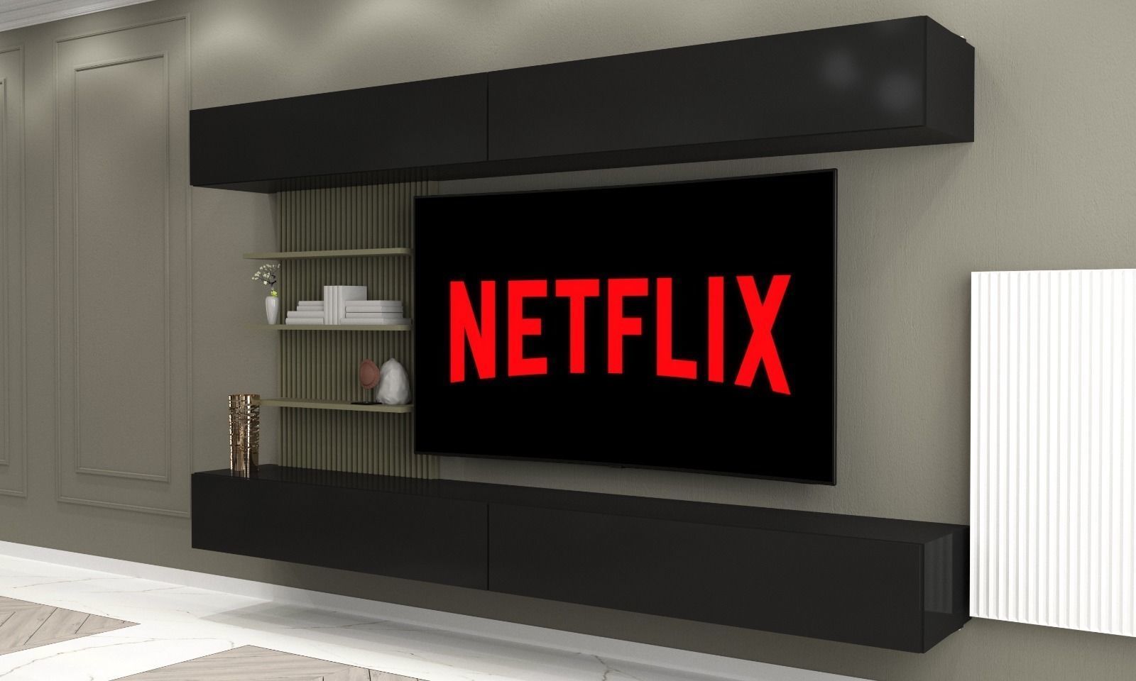 MODERN HOUSE CORONA RENDER 3D model_4