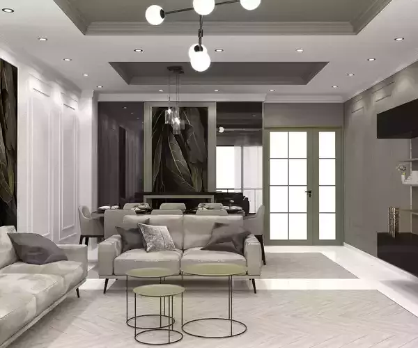 MODERN HOUSE CORONA RENDER