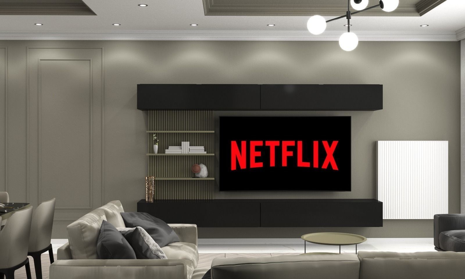 MODERN HOUSE CORONA RENDER 3D model_2