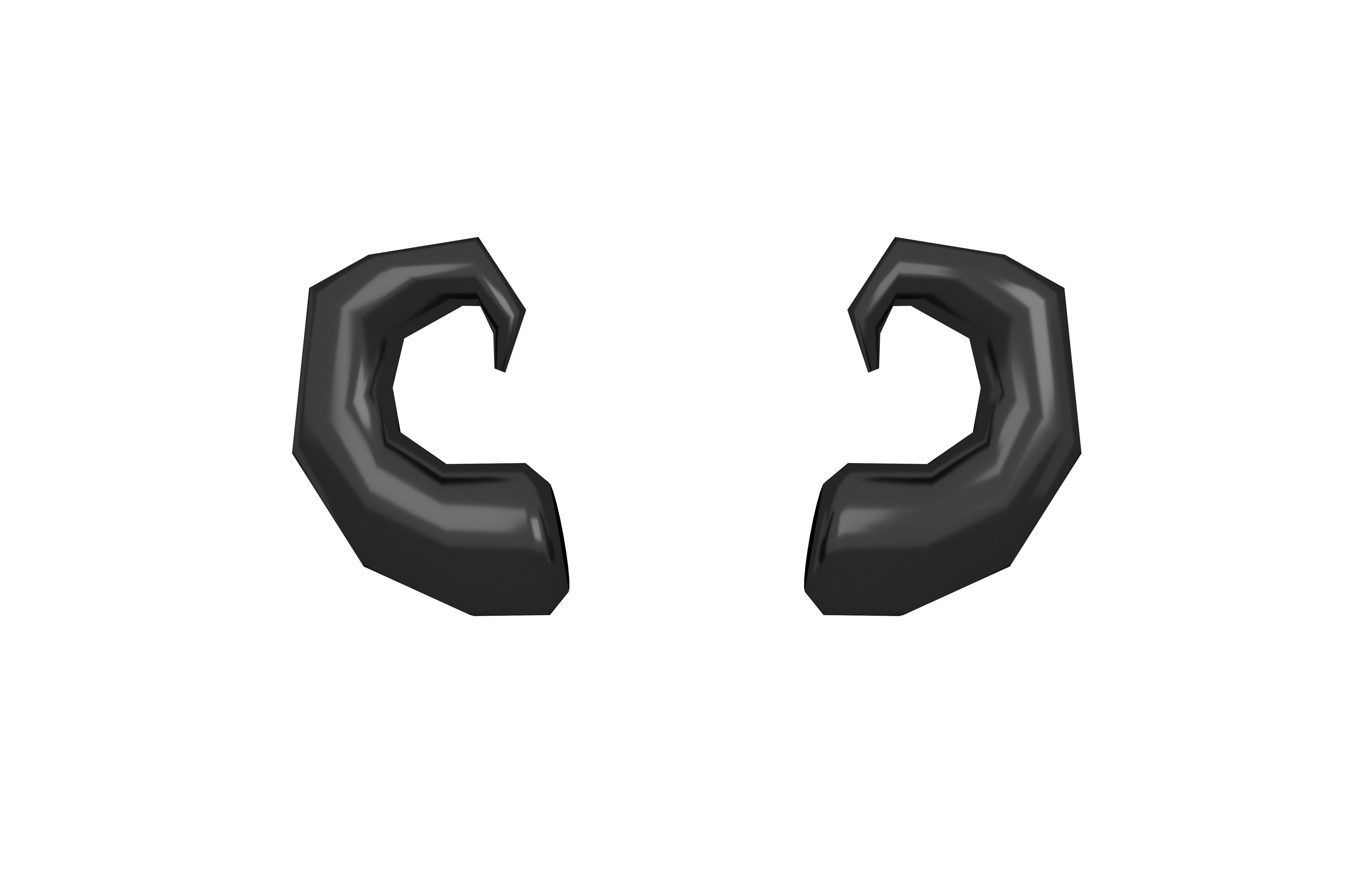 Goat Horn v2 009 Low-poly 3D model_2