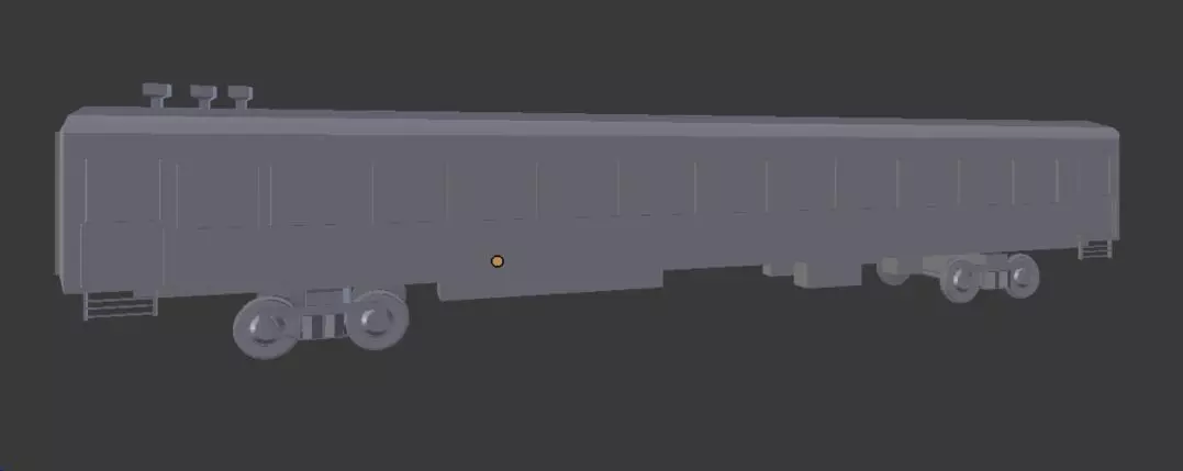  railway carriage 3D model_0