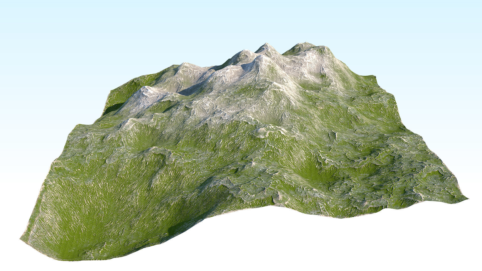 Piece Of The Earth 01 PBR Low-poly 3D model_13
