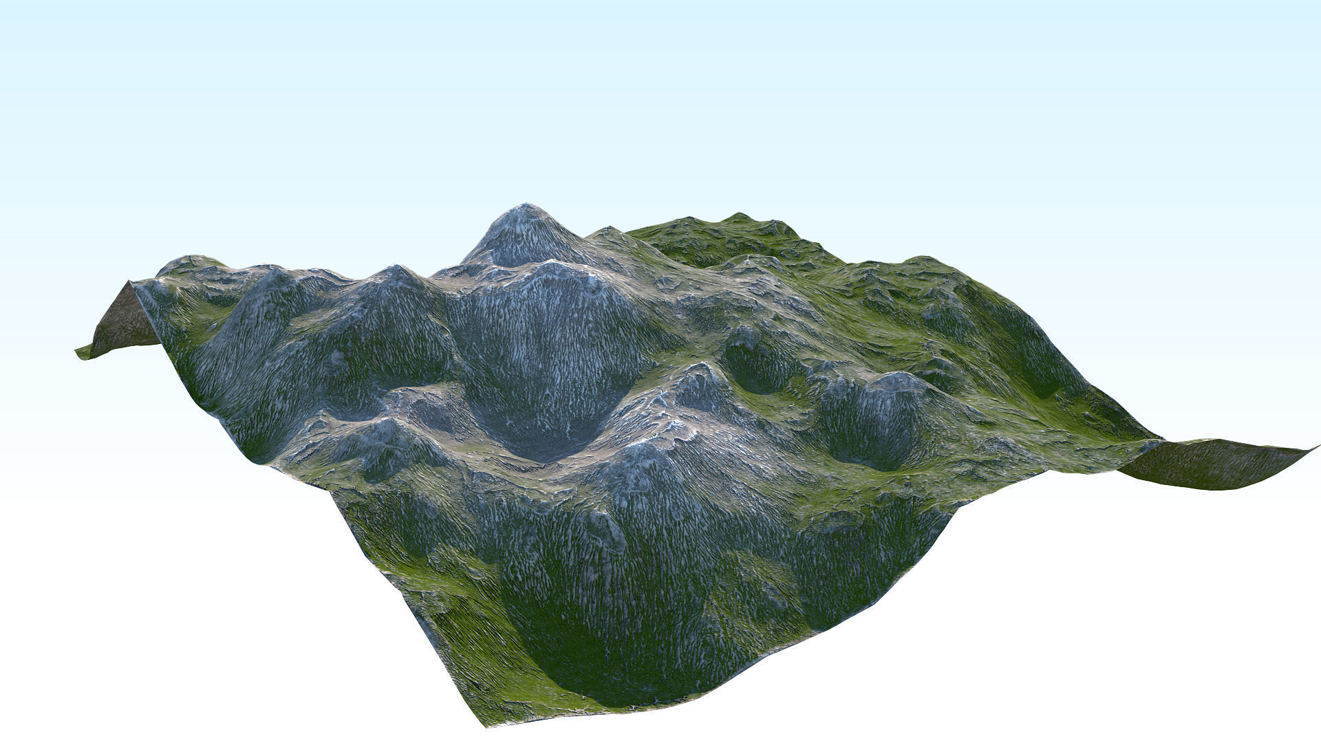 Piece Of The Earth 01 PBR Low-poly 3D model_15