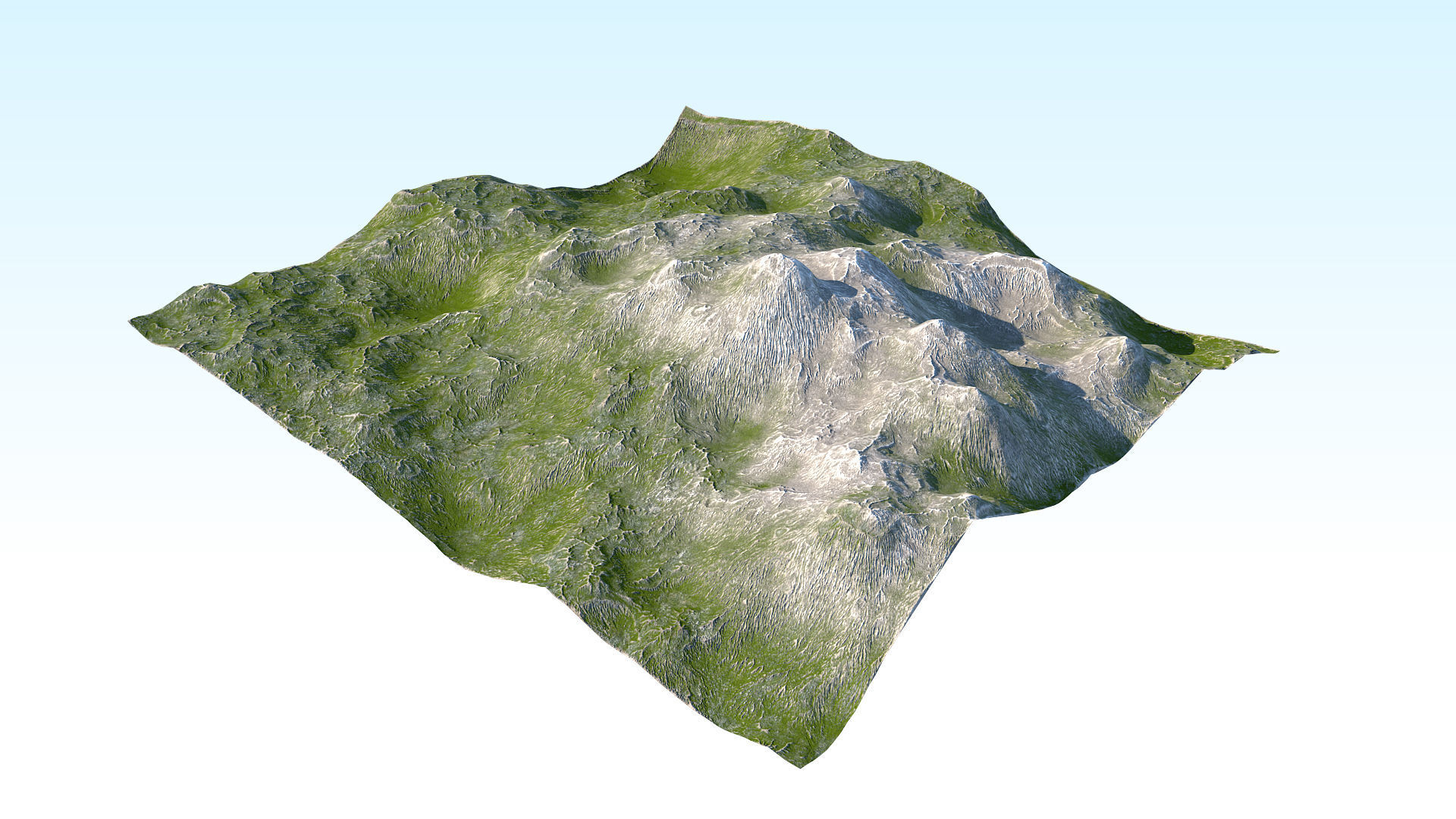 Piece Of The Earth 01 PBR Low-poly 3D model_11